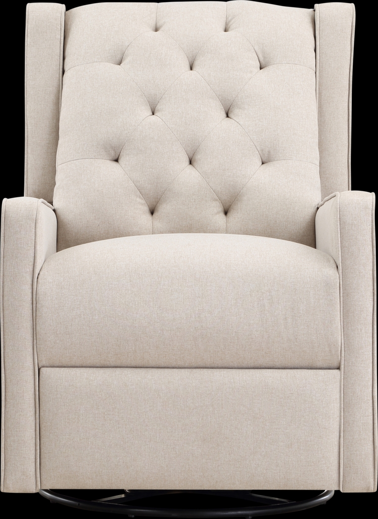 Nursery Sheadon Creamy Latte Swivel Glider Recliner - Thumbnail - Image 4