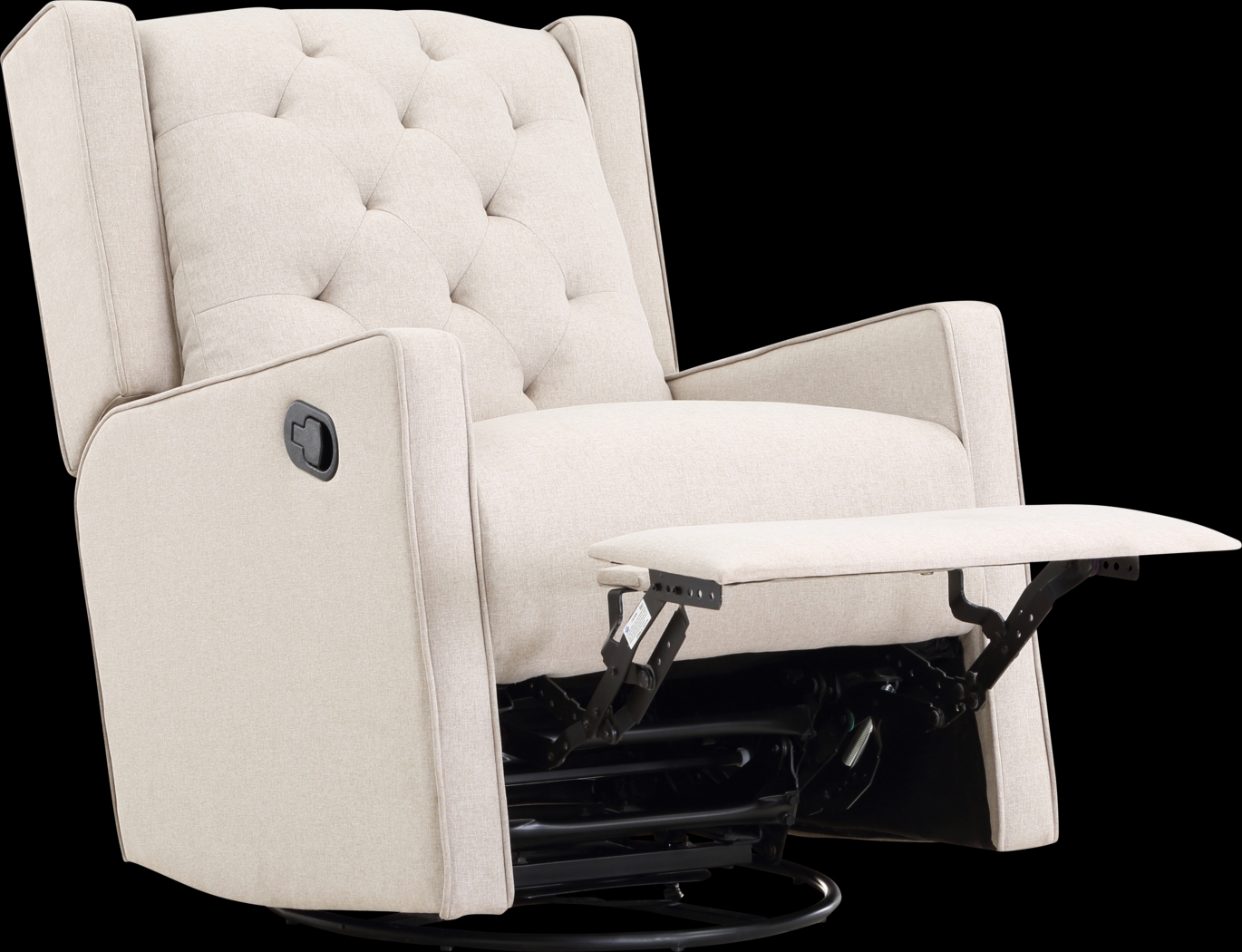 Nursery Sheadon Creamy Latte Swivel Glider Recliner - Thumbnail - Image 5