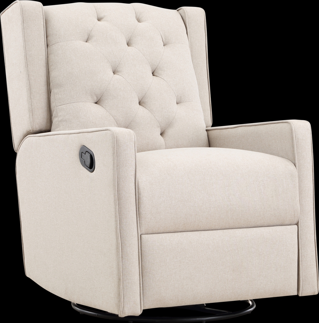 Nursery Sheadon Creamy Latte Swivel Glider Recliner - Thumbnail - Image 1