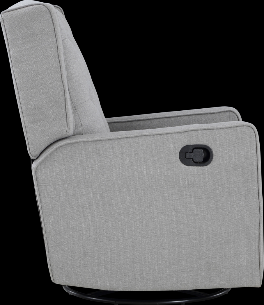 Nursery Sheadon Dark Gray Swivel Glider Recliner - Thumbnail - Image 2