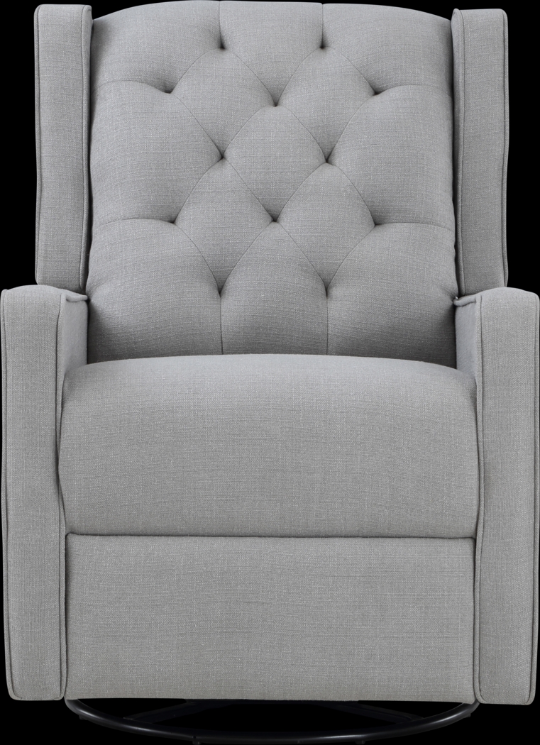 Nursery Sheadon Dark Gray Swivel Glider Recliner - Thumbnail - Image 4