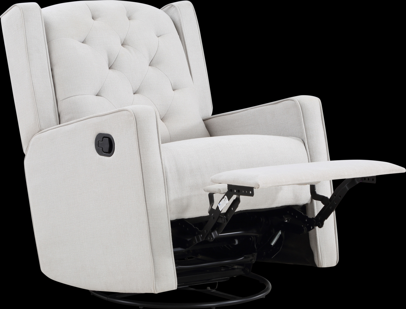 Nursery Sheadon Light Gray Swivel Glider Recliner - Thumbnail - Image 3