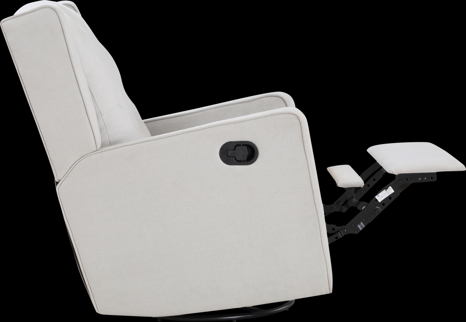 Nursery Sheadon Light Gray Swivel Glider Recliner - Thumbnail - Image 4