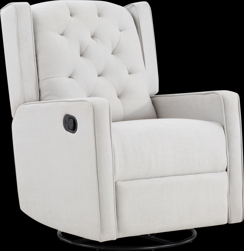 Nursery Sheadon Light Gray Swivel Glider Recliner - Thumbnail - Image 1