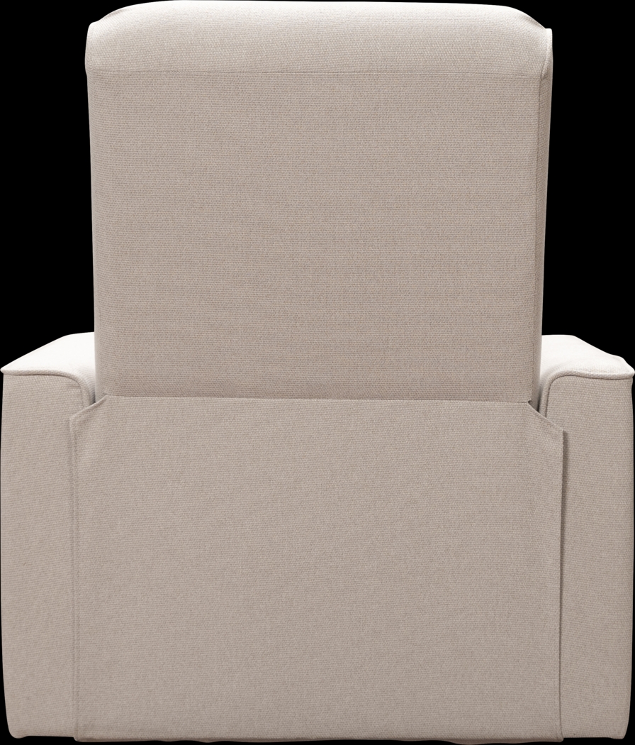 Nursery Sleepy Song Beige Swivel Rocker Recliner - Thumbnail - Image 4