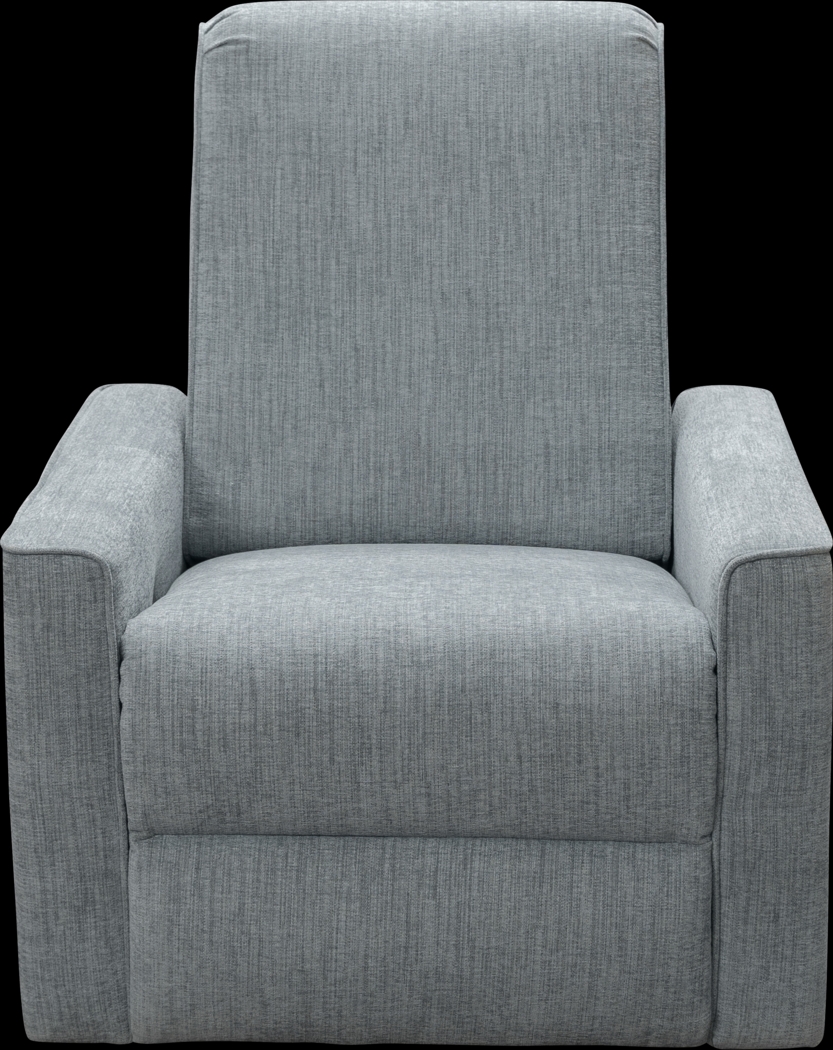 Nursery Sleepy Song Teal Swivel Rocker Recliner - Thumbnail - Image 2