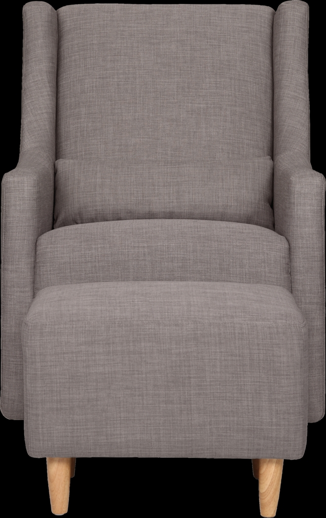 Nursery Sotto Serenade Gray Swivel Glider and Ottoman - Thumbnail - Image 4