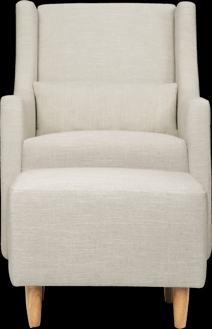 Nursery Sotto Serenade White Swivel Glider and Ottoman - Thumbnail - Image 4