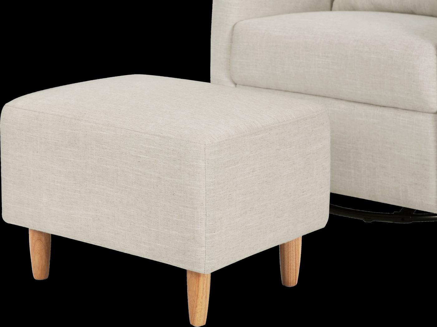 Nursery Sotto Serenade White Swivel Glider and Ottoman - Thumbnail - Image 5