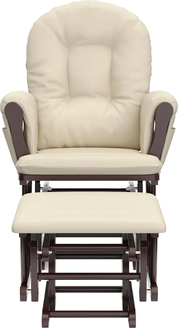 Nursery Vaibia Beige Glider & Ottoman - Thumbnail - Image 7