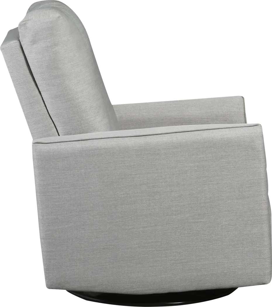 Nursery Winddon Gray Power Swivel Recliner - Thumbnail - Image 3