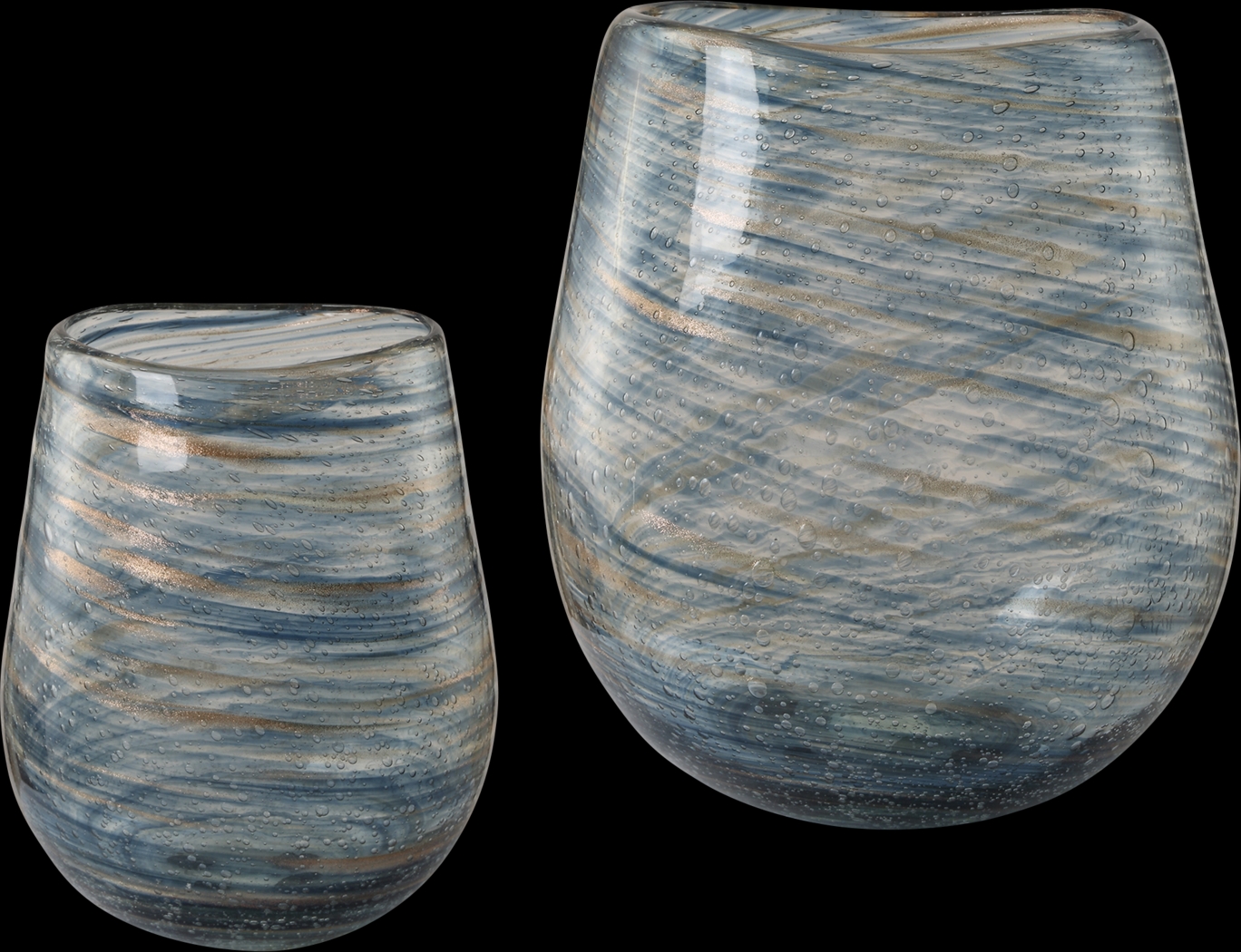 Nux Blue Vases, Set of 2 - Thumbnail - Image 1