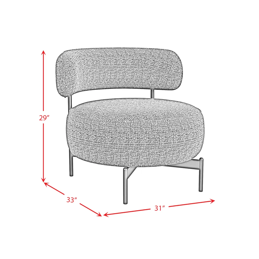 Nvart Black Swivel Accent Chair - Thumbnail - Image 3