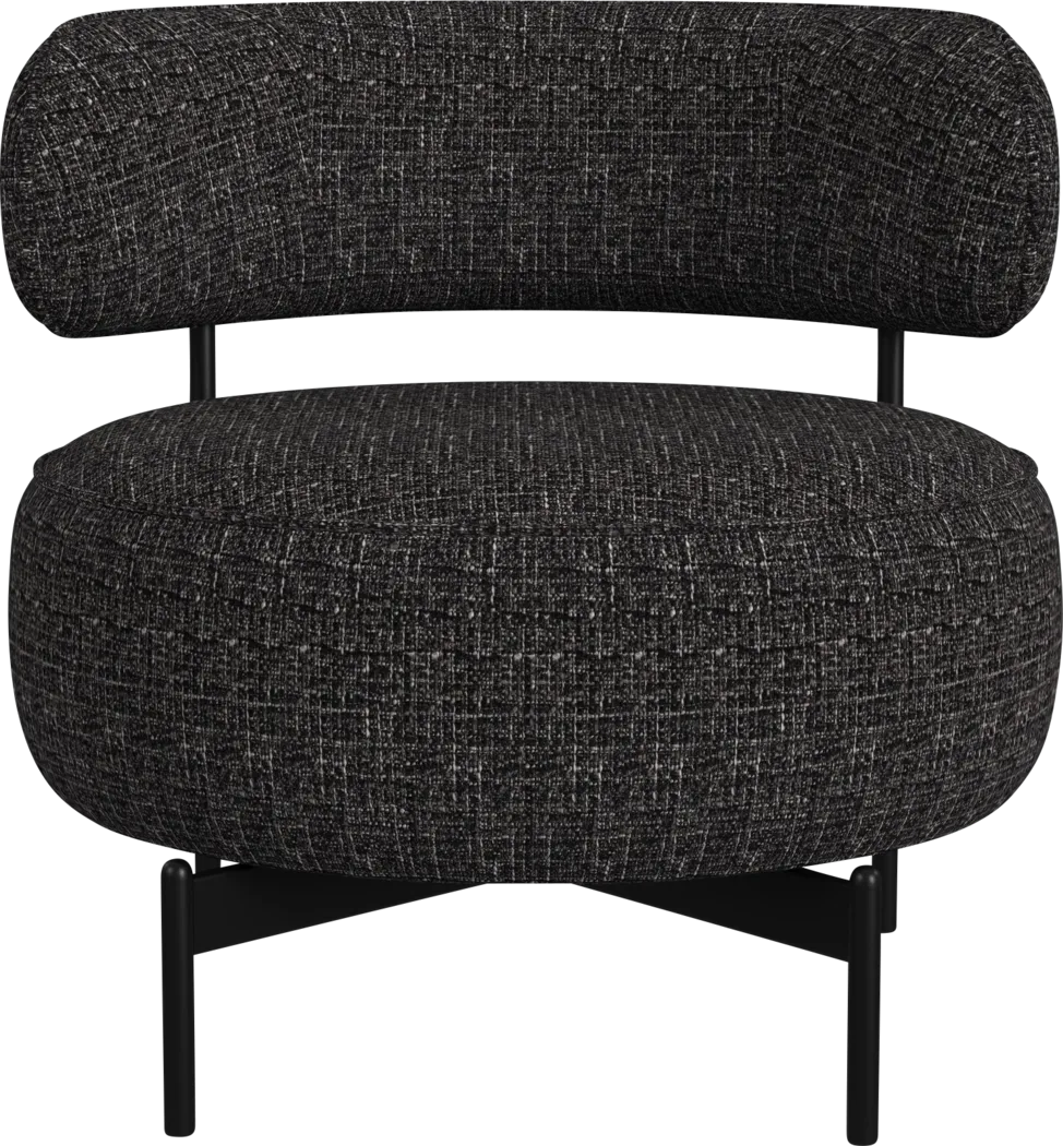 Nvart Black Swivel Accent Chair - Thumbnail - Image 4