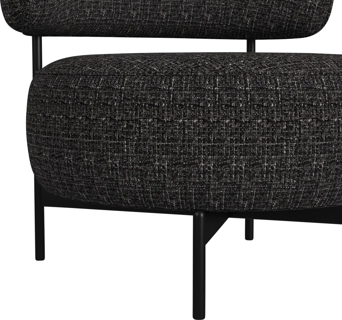 Nvart Black Swivel Accent Chair - Thumbnail - Image 5