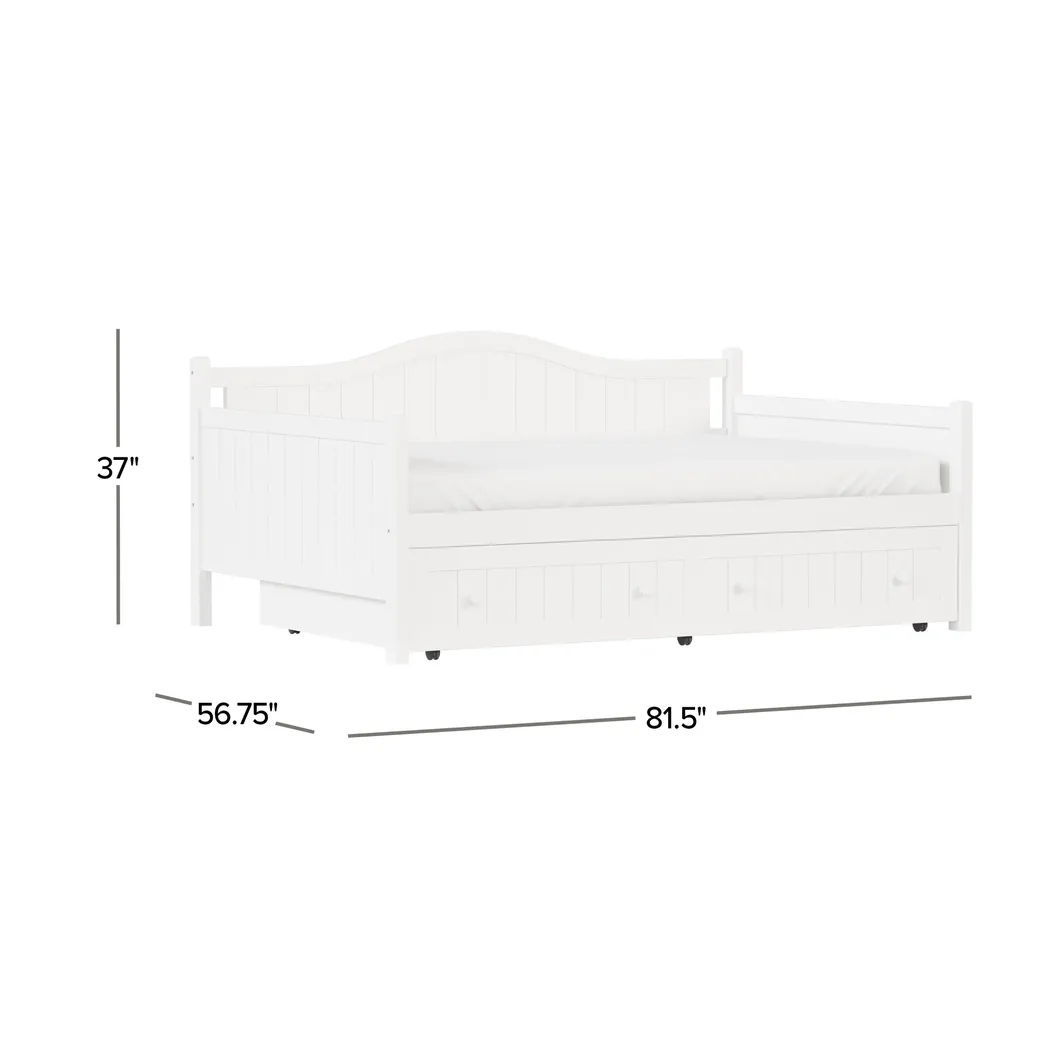 Nyala White Full Daybed with Frame - Thumbnail - Image 9