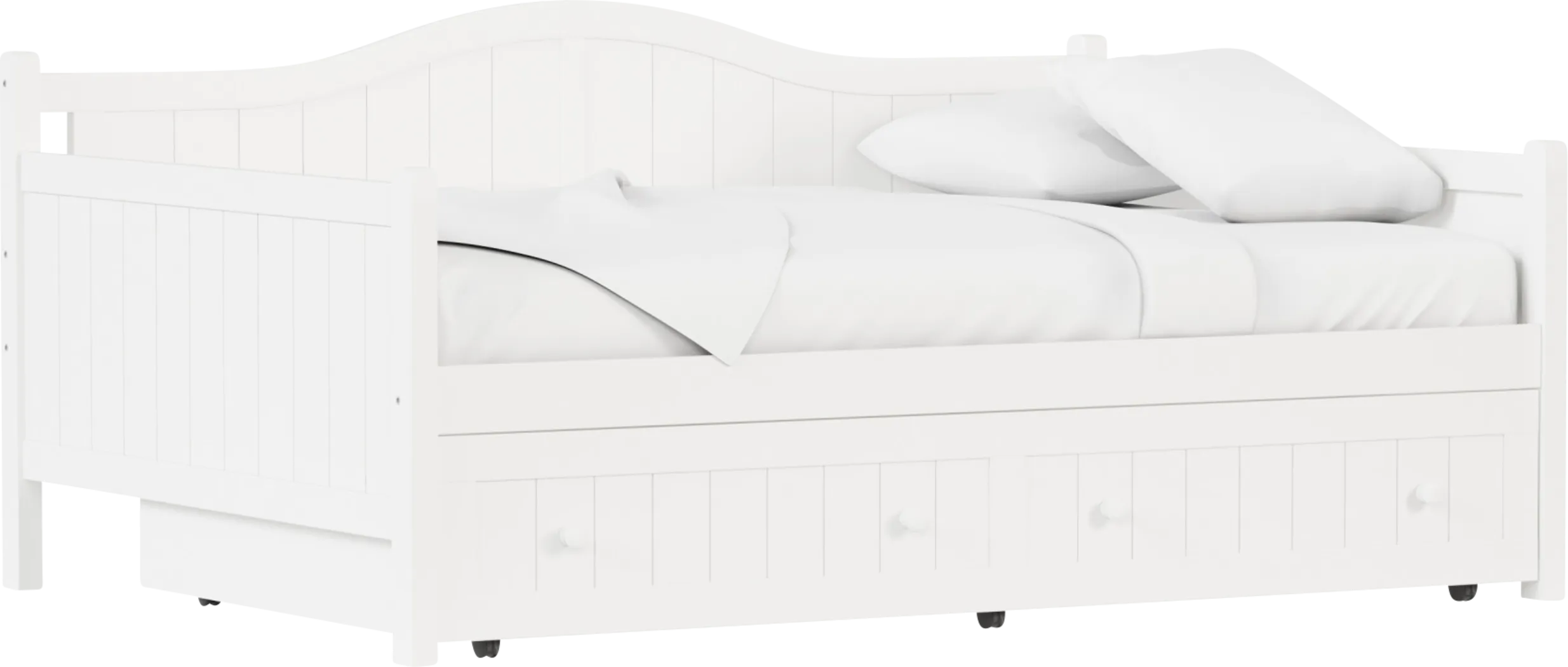 Nyala White Full Daybed with Frame - Thumbnail - Image 1