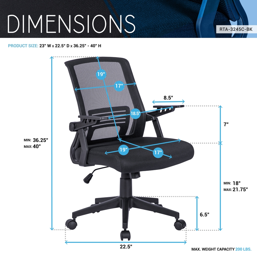 Nyamire Black Office Chair - Thumbnail - Image 4