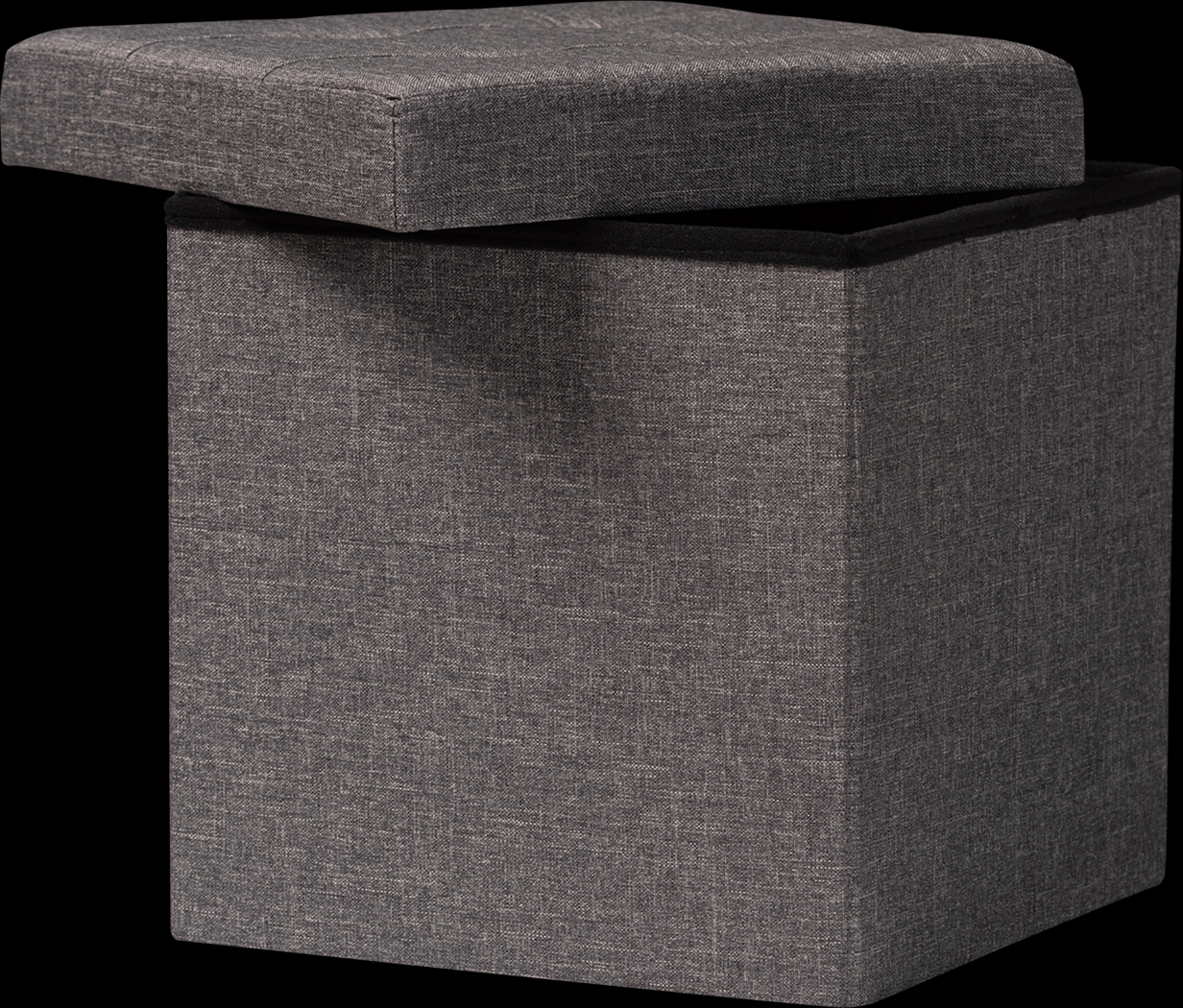 Nyanza Dark Gray Otoman - Thumbnail - Image 2