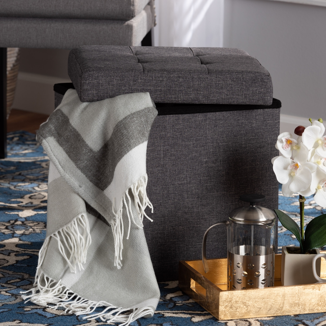 Nyanza Dark Gray Otoman - Thumbnail - Image 6