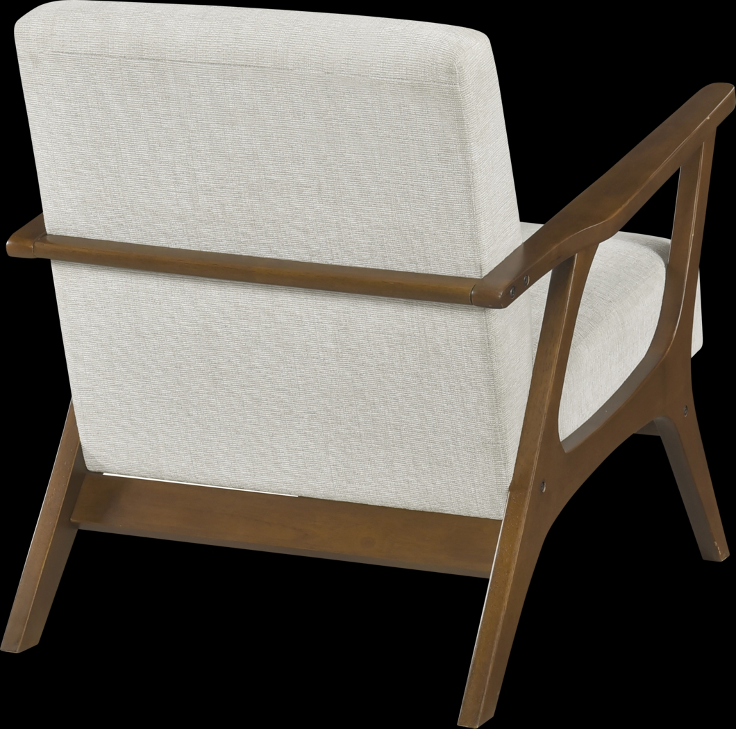 Nycio Beige Accent Chair - Thumbnail - Image 4