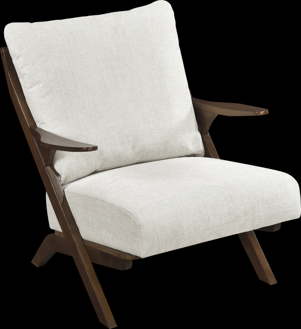 Nycio Beige Accent Chair - Thumbnail - Image 1