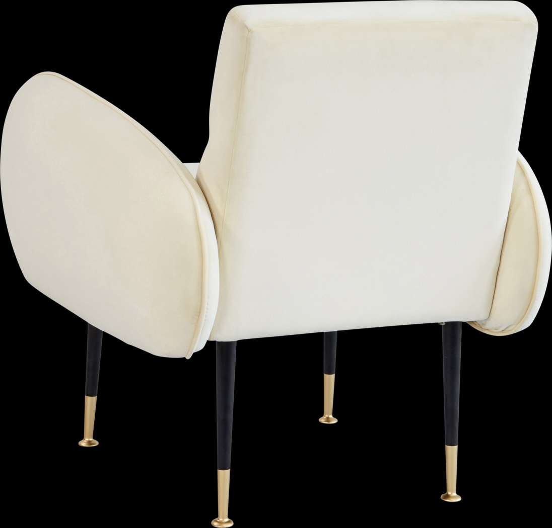 Nyelee Beige Accent Chair - Thumbnail - Image 3