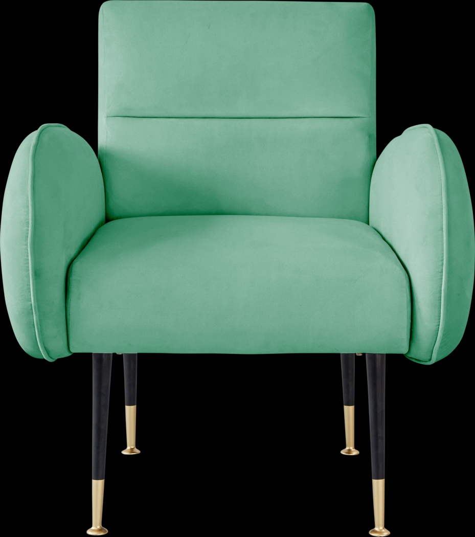 Nyelee Mint Accent Chair - Thumbnail - Image 2