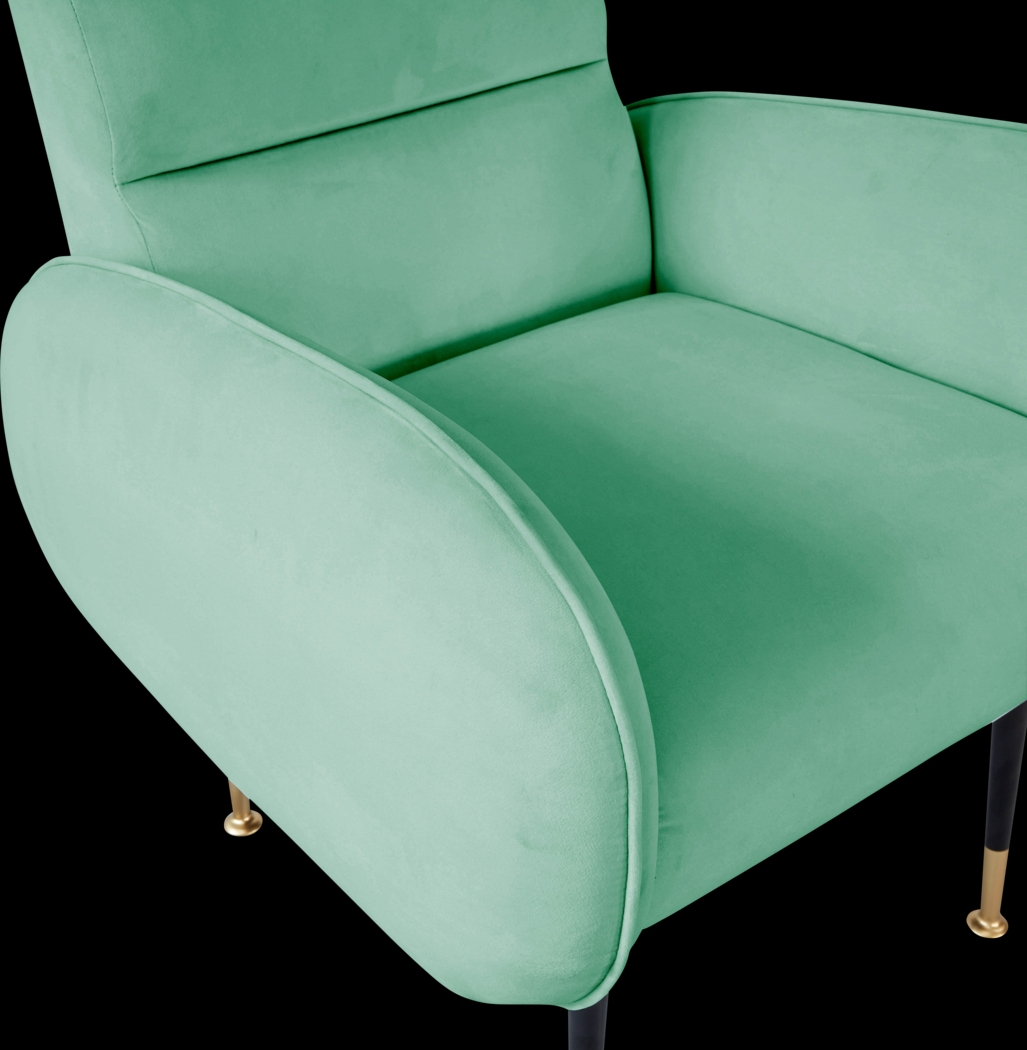 Nyelee Mint Accent Chair - Thumbnail - Image 4