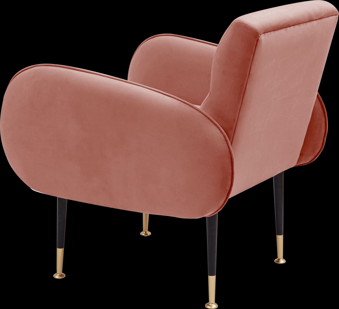 Nyelee Salmon Accent Chair - Thumbnail - Image 4