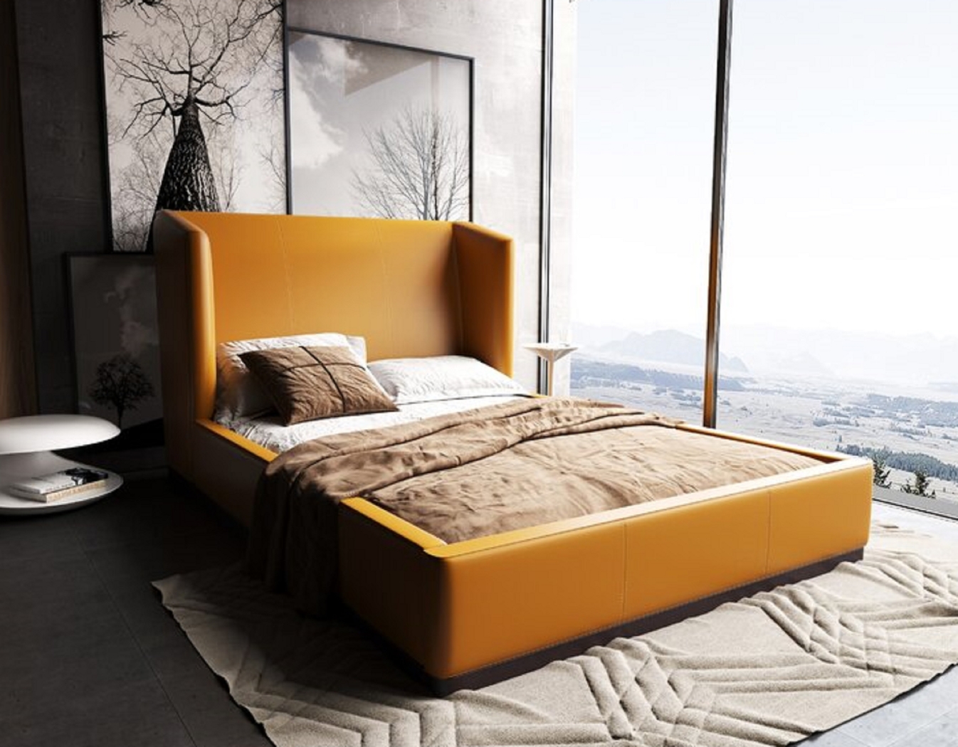 Nyland Brown Queen Bed - Thumbnail - Image 2