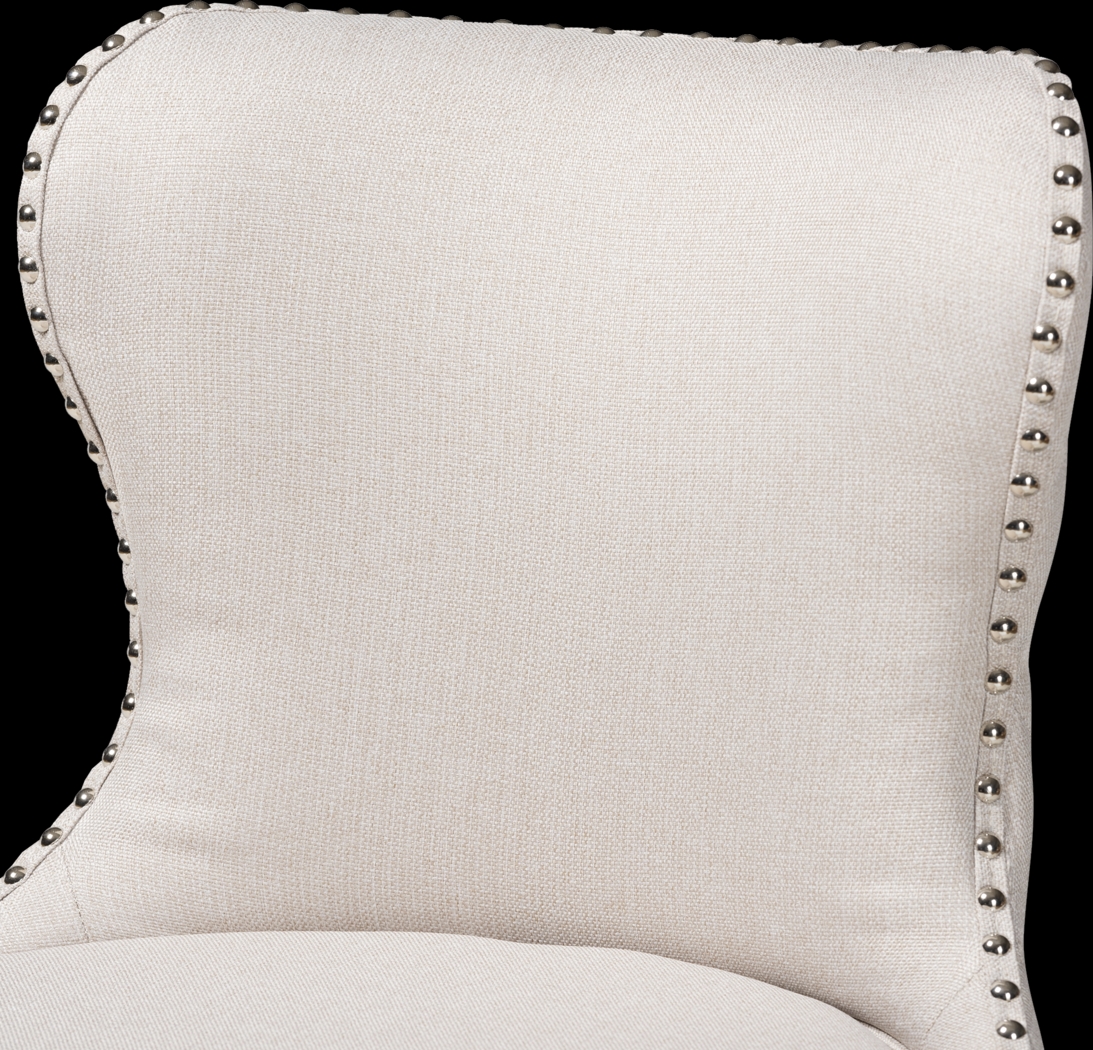 Nylic Beige Swivel Counter Stool, Set of 2 - Thumbnail - Image 6