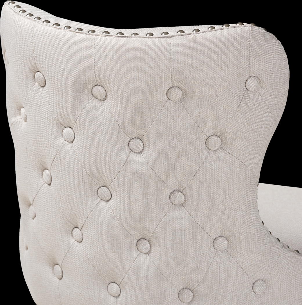 Nylic Beige Swivel Counter Stool, Set of 2 - Thumbnail - Image 7