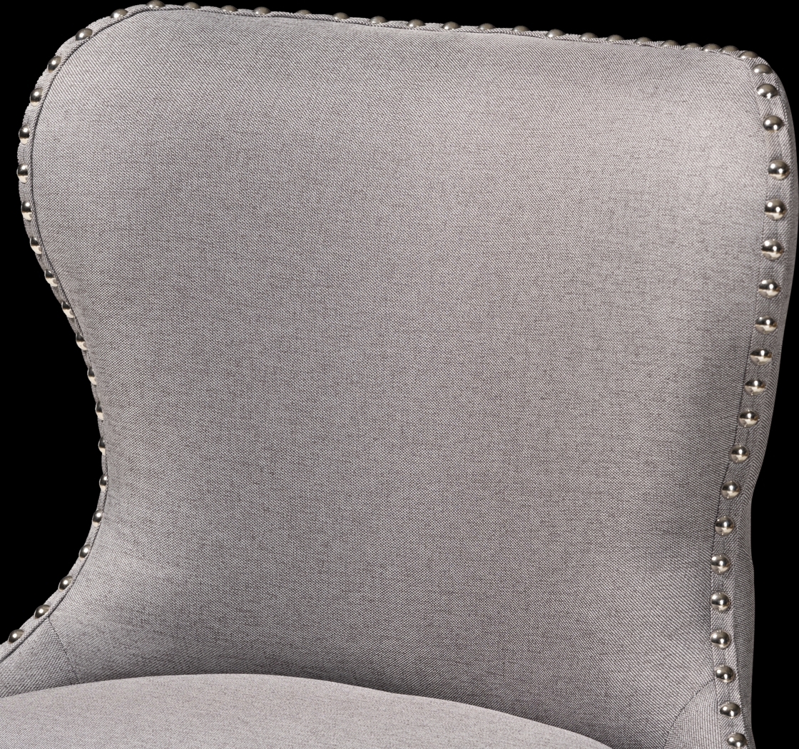 Nylic Gray Swivel Counter Stool, Set of 2 - Thumbnail - Image 6