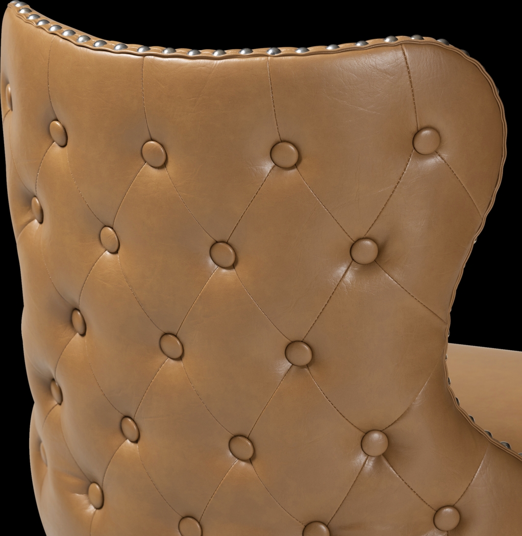 Nylic Tan Swivel Counter Stool, Set of 2 - Thumbnail - Image 7