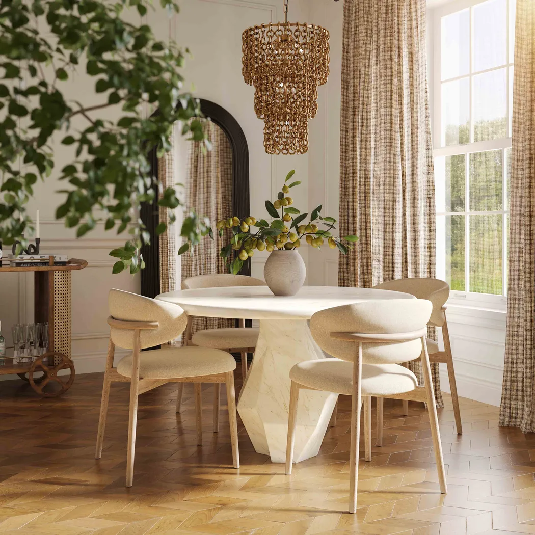 Nymphgold Cream Dining Chair - Thumbnail - Image 2