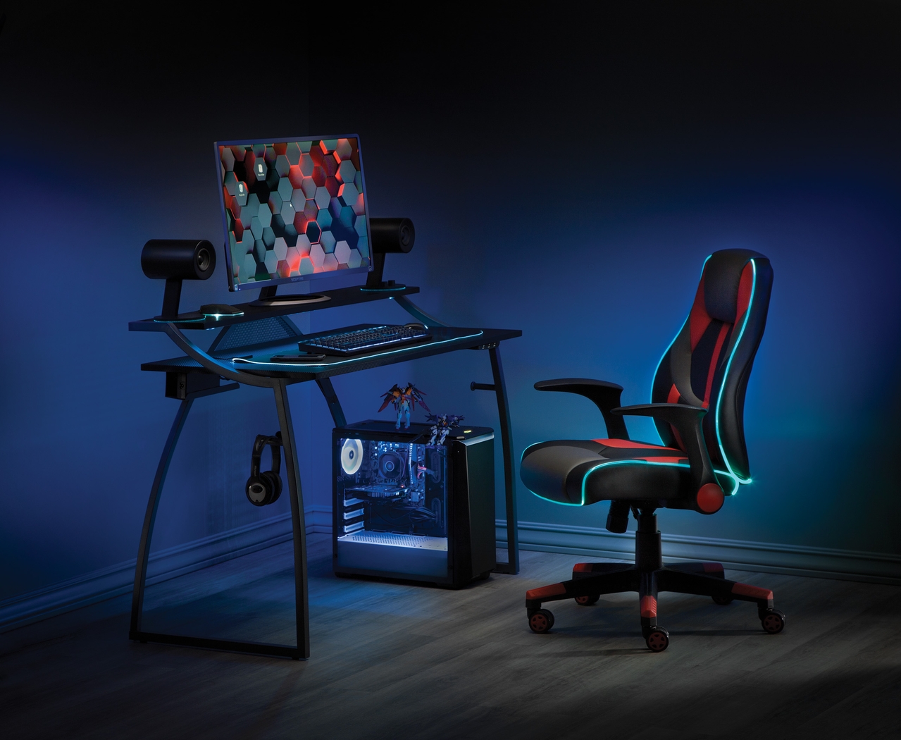 Nyota Black Gaming Desk - Thumbnail - Image 10
