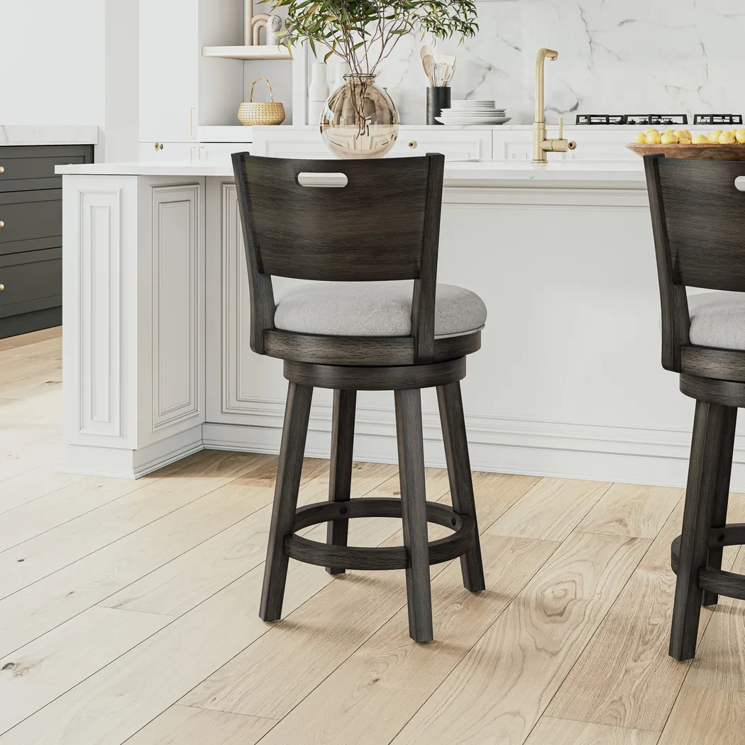 Nysa Dark Gray Adjustble Stool - Thumbnail - Image 2