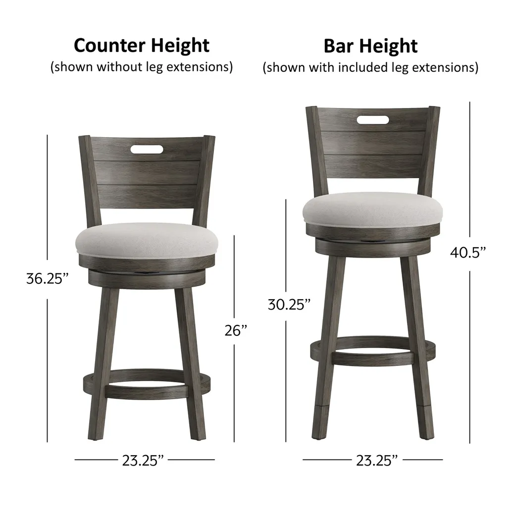 Nysa Dark Gray Adjustble Stool - Thumbnail - Image 24