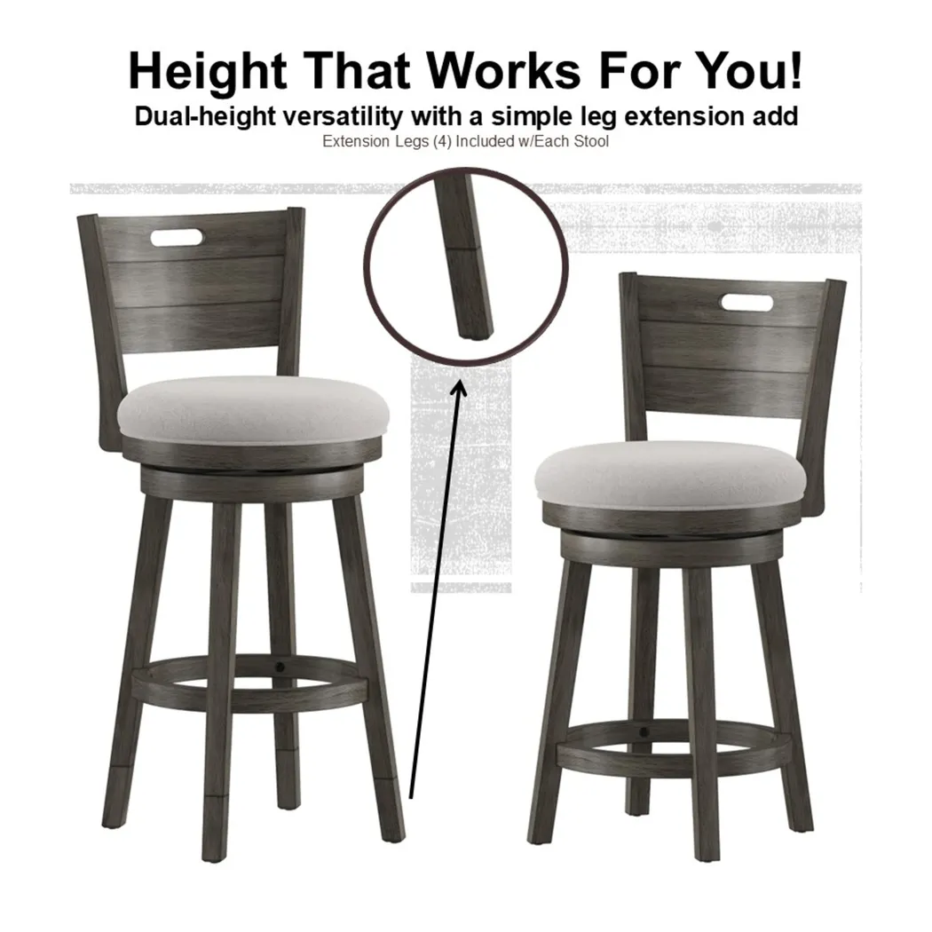 Nysa Dark Gray Adjustble Stool - Thumbnail - Image 26