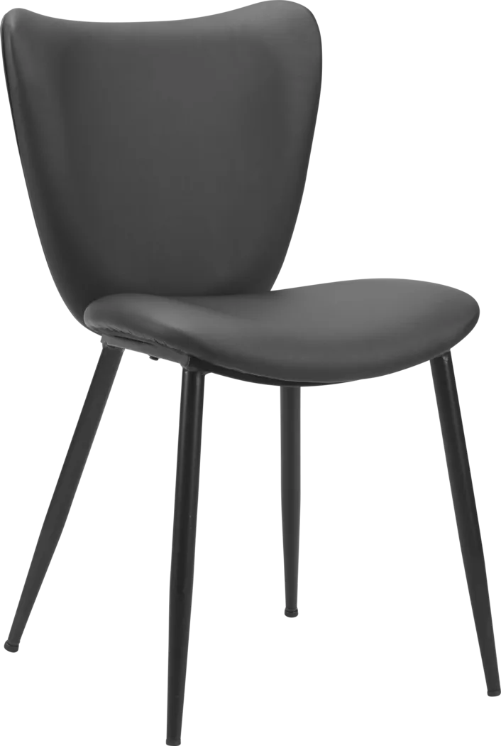 Nyxhu Black Dining Chair, Set of 2 - Thumbnail - Image 4