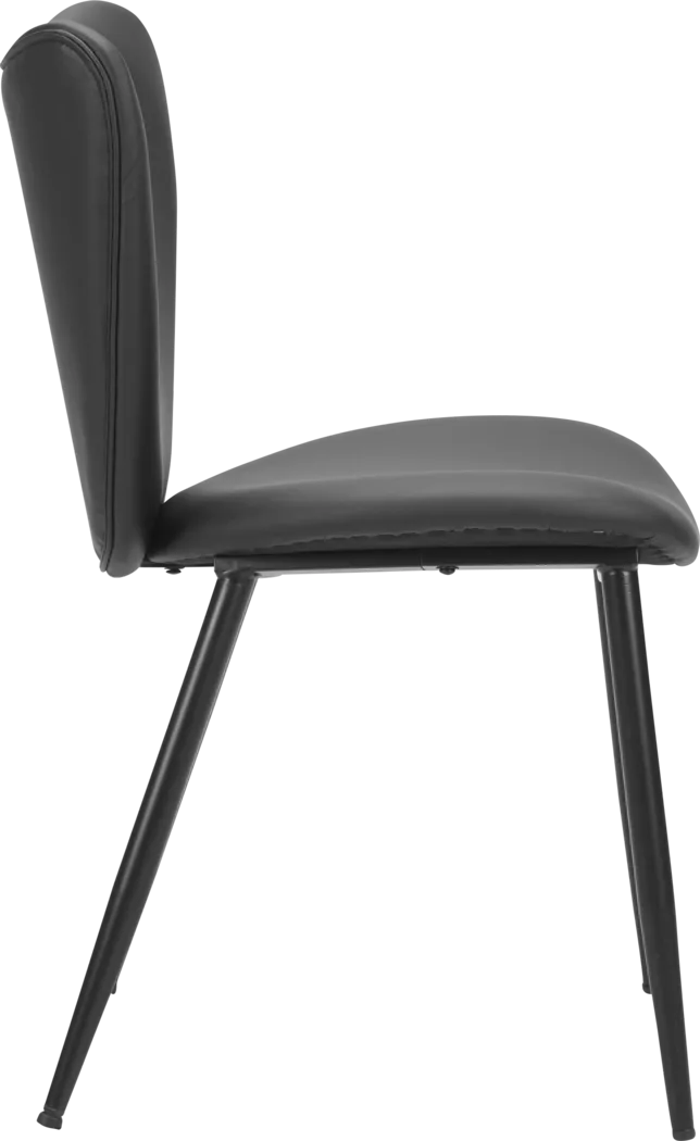 Nyxhu Black Dining Chair, Set of 2 - Thumbnail - Image 5