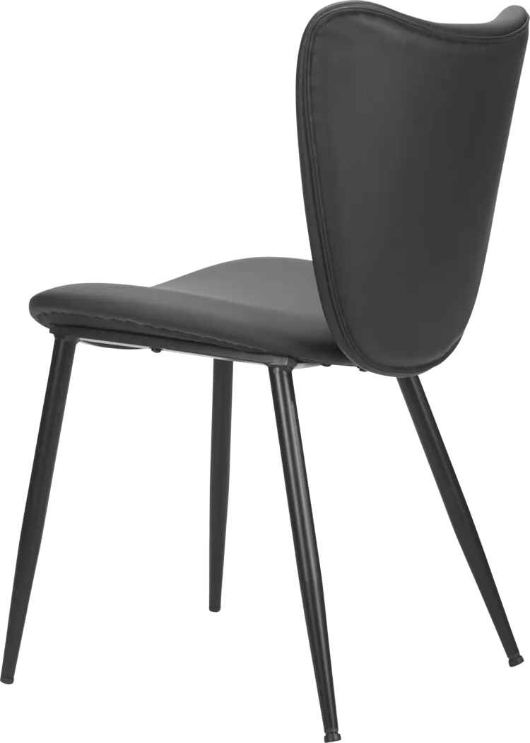 Nyxhu Black Dining Chair, Set of 2 - Thumbnail - Image 8