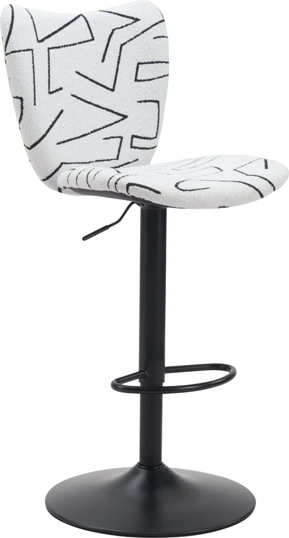 Nyxhu White Barstool, Set of 2 - Thumbnail - Image 4
