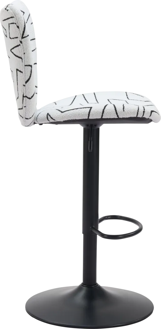 Nyxhu White Barstool, Set of 2 - Thumbnail - Image 5