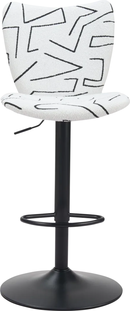Nyxhu White Barstool, Set of 2 - Thumbnail - Image 6