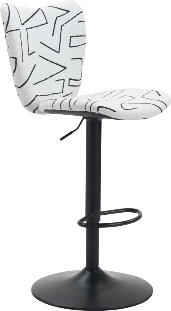 Nyxhu White Barstool, Set of 2 - Thumbnail - Image 9