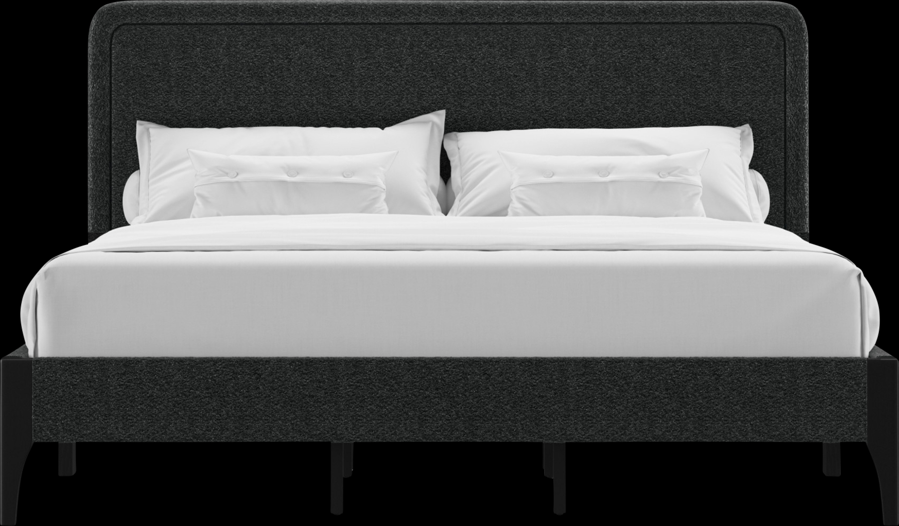 Nzadi Dark Gray King Bed - Thumbnail - Image 3