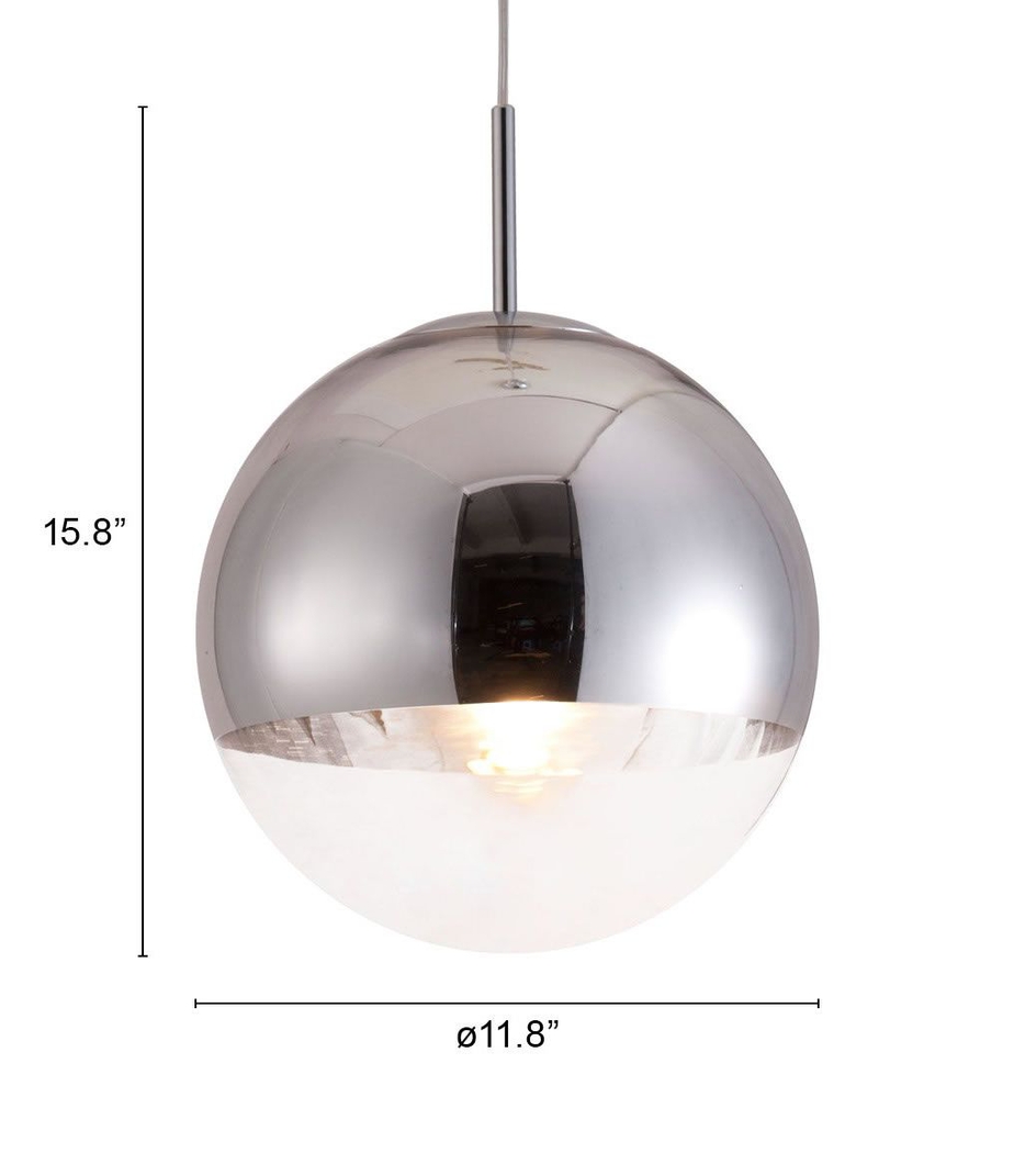 Oak Wood Drive Chrome Pendant - Thumbnail - Image 4