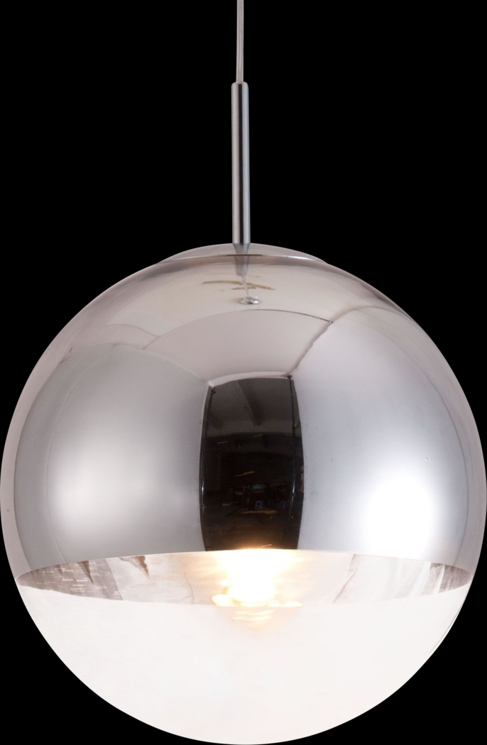 Oak Wood Drive Chrome Pendant - Thumbnail - Image 1